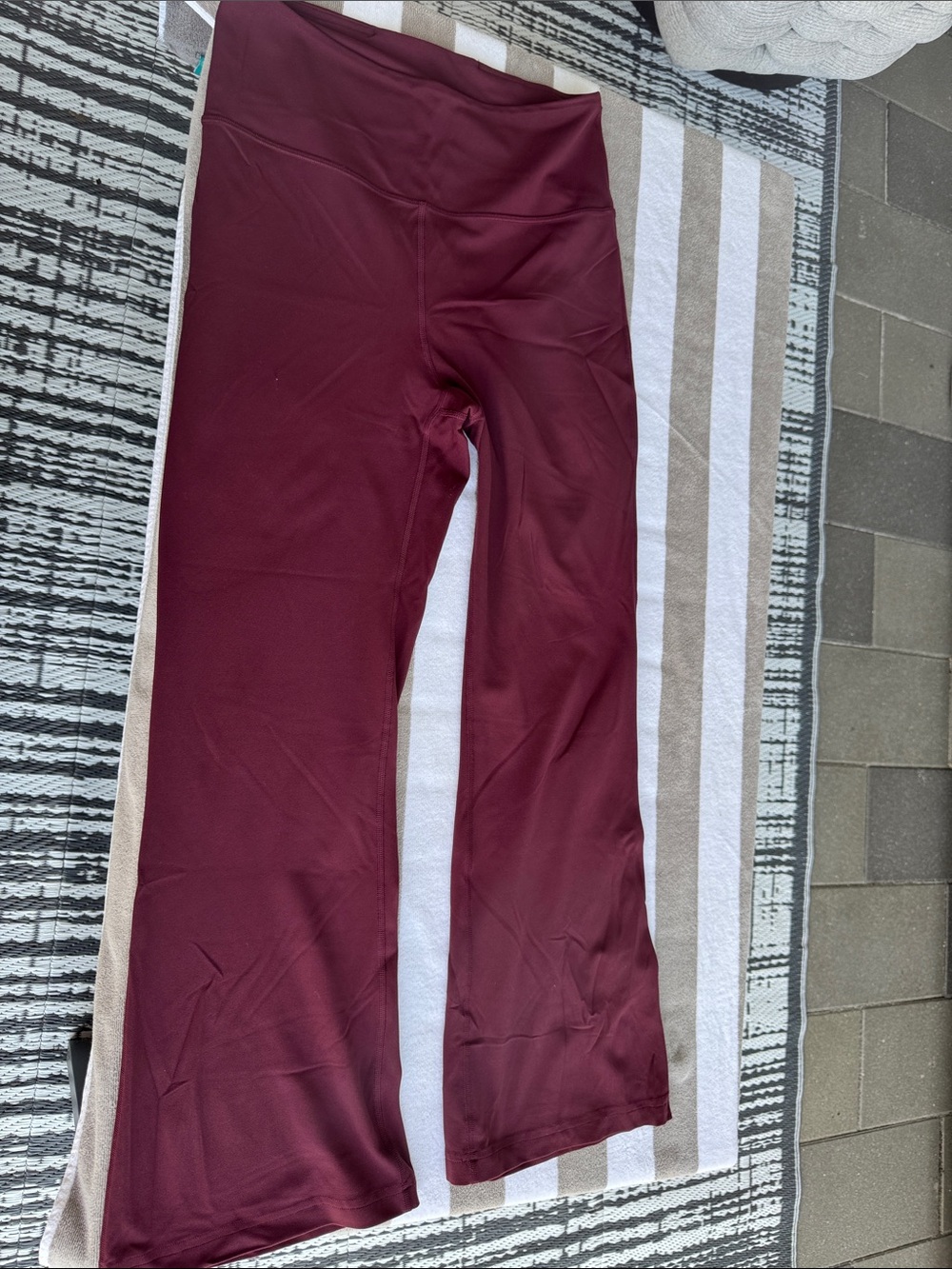 lululemon athletica Womens' Maroon Flare Leggings